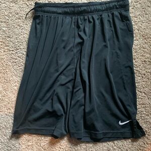 Nike, athletic black shorts, size M